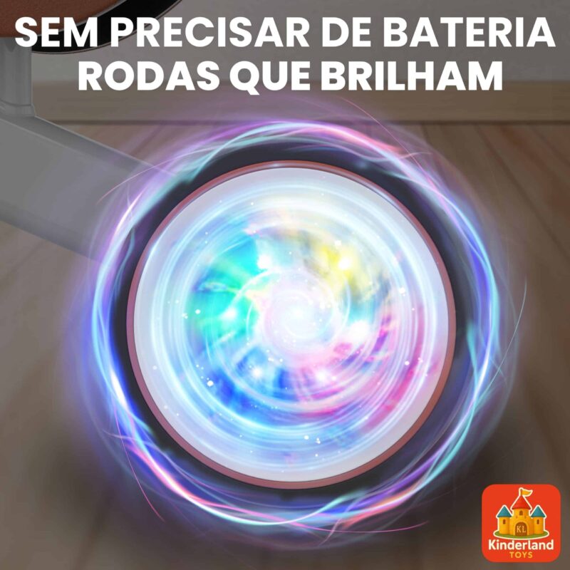 Bicicleta de Equilíbrio Infantil 1 a 2 Anos | Rodas que Acendem | Brinquedo Educativo para Bebê | Presente Divertido para Meninos e Meninas | Bicicleta Sem Pedal - brinquedo infantil da Kinderland Brinquedos