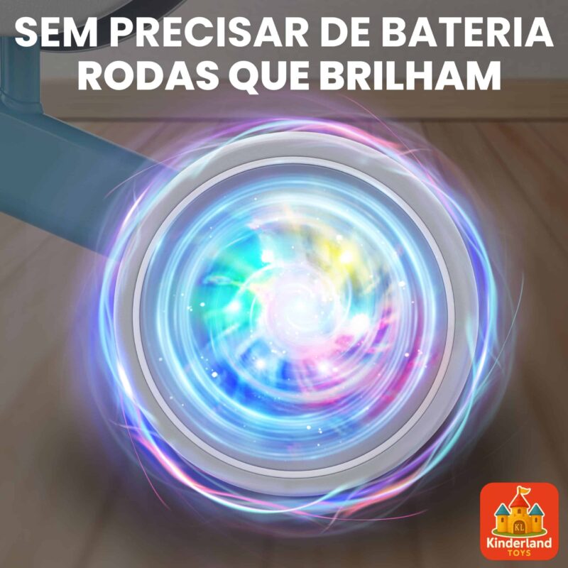 Bicicleta de Equilíbrio Infantil 1 a 2 Anos | Rodas que Acendem | Brinquedo Educativo para Bebê | Presente Divertido para Meninos e Meninas | Bicicleta Sem Pedal - brinquedo infantil da Kinderland Brinquedos