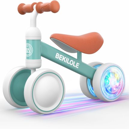 Bicicleta de Equilíbrio Infantil 1 a 2 Anos | Rodas que Acendem | Brinquedo Educativo para Bebê | Presente Divertido para Meninos e Meninas | Bicicleta Sem Pedal