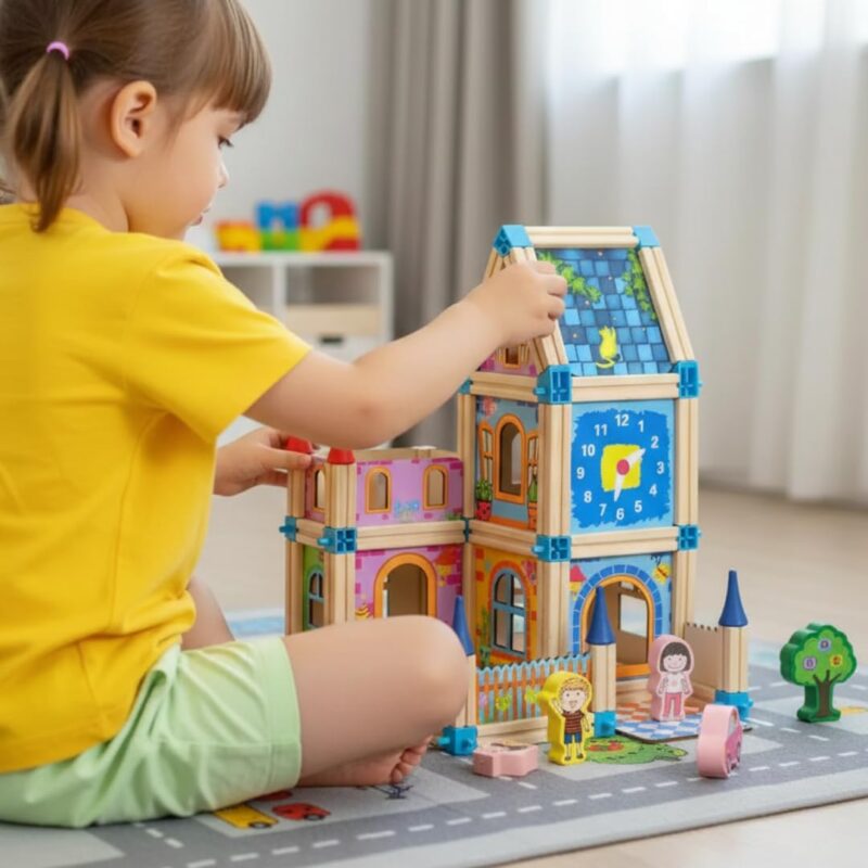 Quebra Cabe?a de Madeira Montessori Formas e Cores – Brinquedo Educativo 1 a 4 Anos, Presente Menina e Menino, Jogo Pedag?gico Did?tico Premium Tamanho 18x18cm - brinquedo infantil da Kinderland Brinquedos