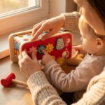 Carrinho de Madeira Montessori Pomar e Fazendinha: Brinquedo Educativo de Encaixe com Cenouras, Frutas e Pesca Magnética, Presente Menino e Menina 1 a 4 Anos, Brinquedo Infantil Pedagógico - brinquedo infantil da Kinderland Brinquedos