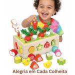 Maleta de Ferramentas de Madeira Infantil Montessori – Bancada de Ferramentas Brinquedo Educativo 3 Anos, Kit Engenheiro Presente Menino e Menina Coordena??o Motora e L?gica - brinquedo infantil da Kinderland Brinquedos