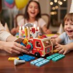 Brinquedo Educativo Menina Blocos de Montar 67 Peças Maleta Infantil com Pista de Bolinha Montessori Presente Criativo 3 Anos Meninas e Meninos Jardim com Cavalo de Brinquedo Rosa - brinquedo infantil da Kinderland Brinquedos