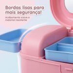 Brinquedo Educativo Mochila Infantil 4 em 1 Casinha de Boneca e Kit Maquiagem Penteadeira Menina com Som e Luz Brinquedos Educativos 3 Anos Montessori Presente Rosa Educacional - brinquedo infantil da Kinderland Brinquedos