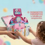 Brinquedo Educativo Mochila Infantil 4 em 1 Casinha de Boneca e Kit Maquiagem Penteadeira Menina com Som e Luz Brinquedos Educativos 3 Anos Montessori Presente Rosa Educacional - brinquedo infantil da Kinderland Brinquedos