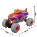   Carrinho de Controle Remoto Monster Truck Dinossauro Roxo 1:16 Off-Road 4×4 Luz LED – Brinquedo Infantil Menino e Menina Presente Ideal 4 5 6 7 8 Anos Recarregável Melhor que Tablet - brinquedo infantil da Kinderland Brinquedos