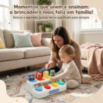   Brinquedo Educativo 1 Ano Bebe Montessori Pop-up Menino Menina Coordenação Motora Animal World Presente Dia das Crianças Causa e Efeito Quebra Cabeça Infantil Primeiros Passos - brinquedo infantil da Kinderland Brinquedos