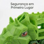 Carrinho Dinossauro Brinquedo Caminhão Transportador e Pista de Corrida Menino e Menina Presente Brinquedos Educativos 3 Anos ou Mais Triceratops com Mini Carrinhos Dia das Crianças - brinquedo infantil da Kinderland Brinquedos