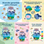 Caminhão de Polícia Infantil – Brinquedo de Patrulha com Fricção em Plástico ABS Resistente, Presente Menino e Menina 2 a 5 Anos, Carrinho Didático de Segurança Urbana - brinquedo infantil da Kinderland Brinquedos