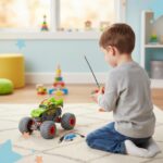   Carrinho de Controle Remoto Monster Truck Dragão Dinossauro 1:16 Off-Road 4×4 Luz LED – Brinquedo Infantil Menino e Menina Presente Ideal 4 5 6 7 8 Anos+ Recarregável Melhor que Tablet - brinquedo infantil da Kinderland Brinquedos