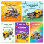 Caminhão Betoneira Infantil – Brinquedo de Construção com Fricção em Plástico ABS Resistente, Presente Menino e Menina 2 a 5 Anos, Carrinho Didático para Brinquedoteca e Areia - brinquedo infantil da Kinderland Brinquedos
