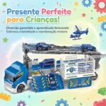 Caminhão de Construção Infantil – Brinquedo de Empurrar e Fricção em Plástico ABS Resistente, Presente Menino e Menina 2 a 5 Anos, Carrinho Didático para Brinquedoteca e Areia - brinquedo infantil da Kinderland Brinquedos