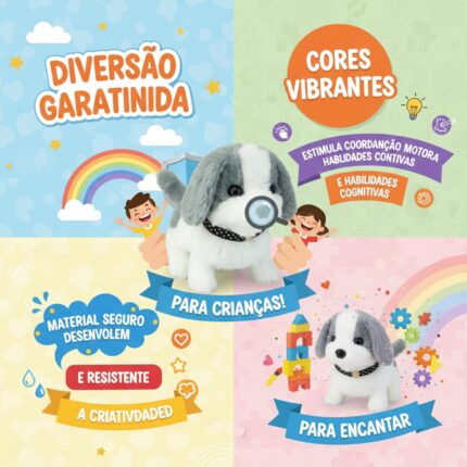 Kit Pet Care Cachorrinho Interativo com Maleta Modelo B – Brinquedo de Cuidar e Banho, Pet Shop com Som e Movimento, Presente Menina e Menino, Conjunto de Higiene com Maleta Portátil - brinquedo infantil da Kinderland Brinquedos