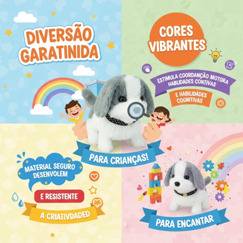 Kit Pet Care Cachorrinho Interativo com Maleta Modelo B – Brinquedo de Cuidar e Banho, Pet Shop com Som e Movimento, Presente Menina e Menino, Conjunto de Higiene com Maleta Portátil - brinquedo infantil da Kinderland Brinquedos