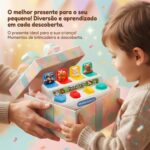  Brinquedo Educativo 1 Ano Bebe Montessori Pop-up Menino Menina Coordenação Motora Animal World Presente Dia das Crianças Causa e Efeito Quebra Cabeça Infantil Primeiros Passos - brinquedo infantil da Kinderland Brinquedos