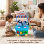 Caminhão de Polícia Infantil – Brinquedo de Patrulha com Fricção em Plástico ABS Resistente, Presente Menino e Menina 2 a 5 Anos, Carrinho Didático de Segurança Urbana - brinquedo infantil da Kinderland Brinquedos