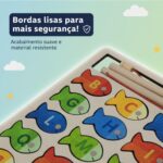 Kit de Construção Criativa em Madeira Montessori – Brinquedo de Montar Open Play, Compatível com Blocos de Construção, Presente Educativo Menina e Menino, Painéis e Vigas Didáticas - brinquedo infantil da Kinderland Brinquedos