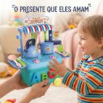 Caminhão de Polícia Infantil – Brinquedo de Patrulha com Fricção em Plástico ABS Resistente, Presente Menino e Menina 2 a 5 Anos, Carrinho Didático de Segurança Urbana - brinquedo infantil da Kinderland Brinquedos