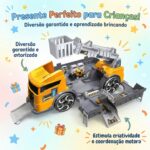 Caminhão Betoneira Infantil – Brinquedo de Construção com Fricção em Plástico ABS Resistente, Presente Menino e Menina 2 a 5 Anos, Carrinho Didático para Brinquedoteca e Areia - brinquedo infantil da Kinderland Brinquedos