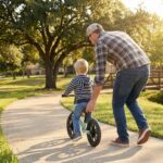 Kinderland Bicicleta de Equilíbrio Infantil Rodas LED Patente Design – Brinquedo Montessori Educativo Menina Menino 2-6 Anos – Presente Mágico para Grande Aventura e Coordenação, Verde - brinquedo infantil da Kinderland Brinquedos