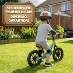 Kinderland Bicicleta de Equilíbrio Infantil Rodas LED Patente Design – Brinquedo Montessori Educativo Menina Menino 2-6 Anos – Presente Mágico para Grande Aventura e Coordenação, Verde - brinquedo infantil da Kinderland Brinquedos
