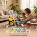 Caminhão Betoneira Infantil – Brinquedo de Construção com Fricção em Plástico ABS Resistente, Presente Menino e Menina 2 a 5 Anos, Carrinho Didático para Brinquedoteca e Areia - brinquedo infantil da Kinderland Brinquedos
