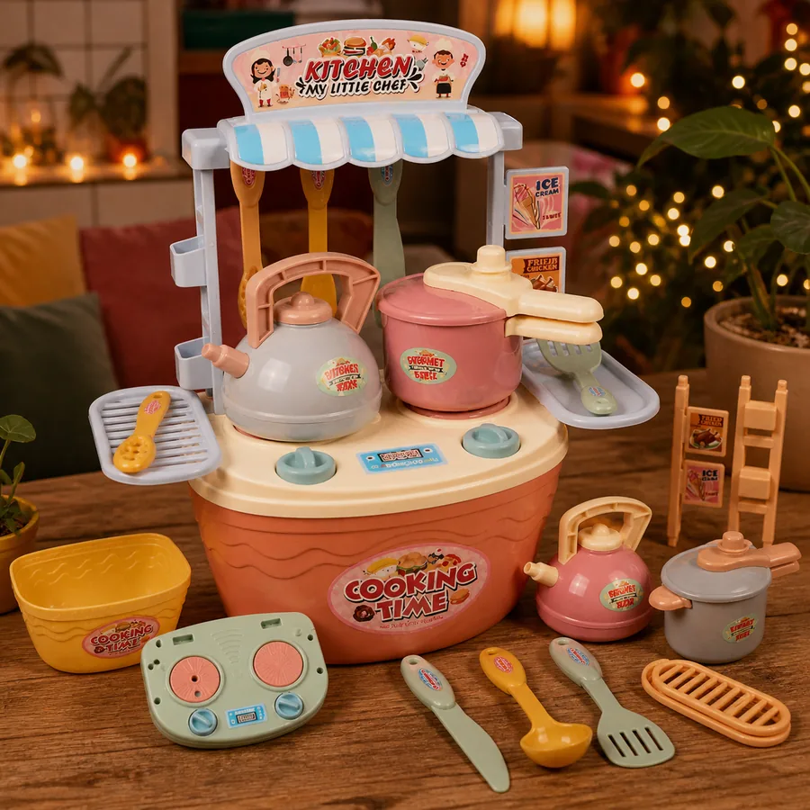 cozinha infantil rosa My Little Chef - melhor cozinha rosa