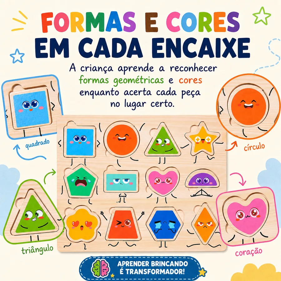 quebra-cabeça peixe de madeira - melhor puzzle de sentimentos