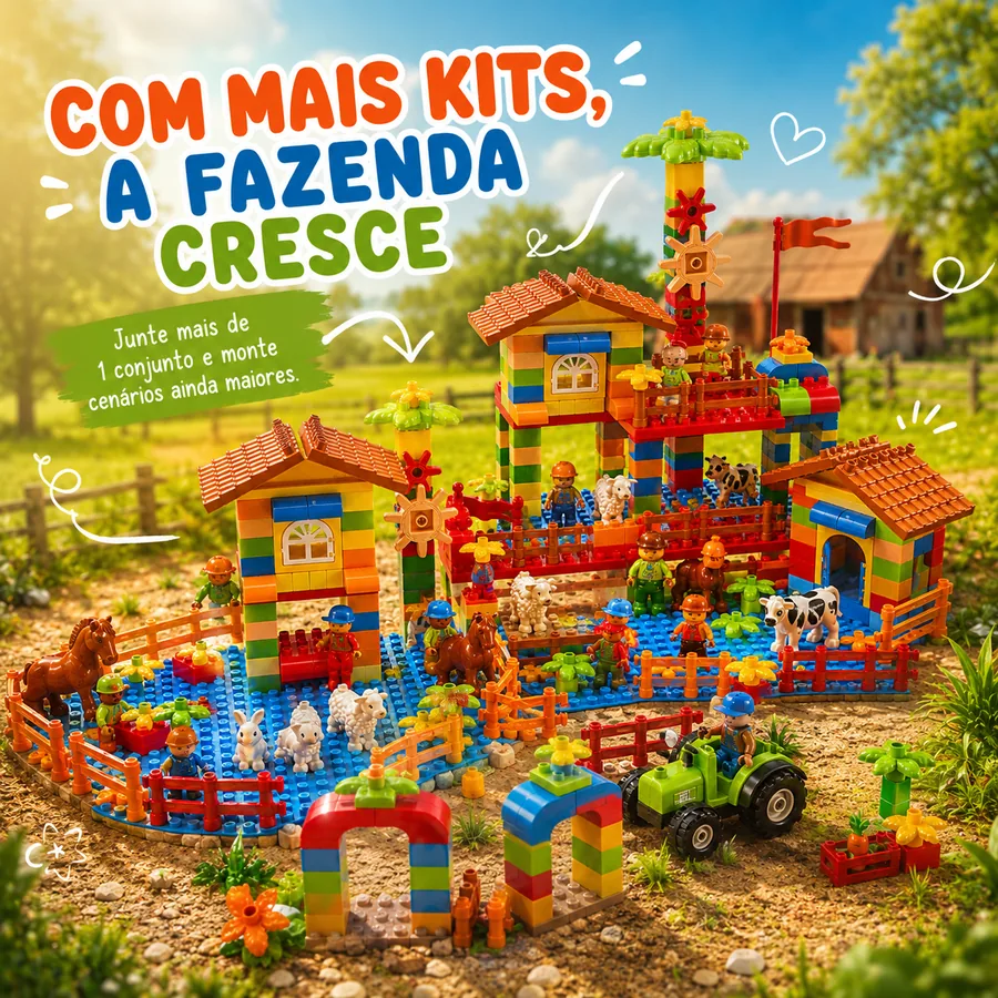 blocos fazendinha e casinha - melhor fazendinha