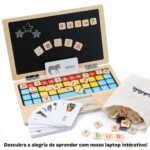 Laptop de Madeira Educativo Infantil 11.8” - brinquedo infantil Kinderland Toys