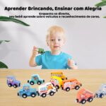 Trem de Carrinhos Magnéticos em Madeira - brinquedo infantil Kinderland Toys