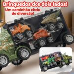 Caminhão de Dinossauro 2 em 1 - brinquedo infantil Kinderland Toys