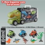 Caminhão de Dinossauro 2 em 1 - brinquedo infantil Kinderland Toys