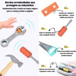 Maleta de Ferramentas Infantil 14 Peças - brinquedo infantil Kinderland Toys