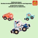 Trem de Carrinhos Magnéticos em Madeira - brinquedo infantil Kinderland Toys