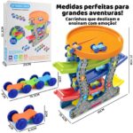 Pista de Carrinho Educativa Infantil com - brinquedo infantil Kinderland Toys