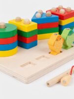 Brinquedo de Madeira Quebra Cabeça Educativo Montar e Pescar Montessori - brinquedo infantil Kinderland Toys