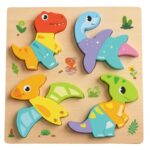 Quebra Cabeça de Madeira Montessori Alfabeto e Cores - brinquedo infantil Kinderland Toys