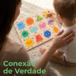 Quebra Cabeça Infantil de Madeira Montessori - brinquedo infantil Kinderland Toys