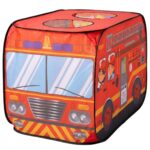 Barraca Infantil Cabana de Bombeiro Vermelha Pop-up Portátil - brinquedo infantil Kinderland Toys
