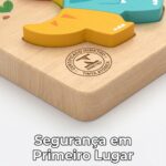 Quebra Cabeça de Madeira Montessori Alfabeto e Cores - brinquedo infantil Kinderland Toys