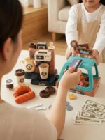 Brinquedos Educativos Cafeteira Infantil e Caixa Registradora Kit Cozinha Menina - brinquedo infantil Kinderland Toys