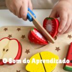 Brinquedo de Madeira Quebra Cabeça Infantil Frutas com Faca Montessori - brinquedo infantil Kinderland Toys