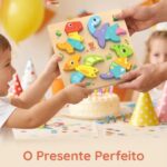 Quebra Cabeça de Madeira Montessori Alfabeto e Cores - brinquedo infantil Kinderland Toys