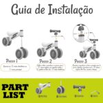 Bicicleta de Equilíbrio para Bebê 1 Ano Rosa - brinquedo infantil Kinderland Toys