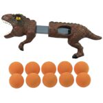 Lançador de Bolinhas Dinossauro Brinquedo Menino e Menina com 10 - brinquedo infantil Kinderland Toys