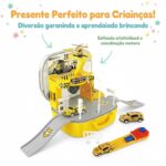 Maleta 2 em 1 Pista de Carrinhos e Estação de - brinquedo infantil Kinderland Toys