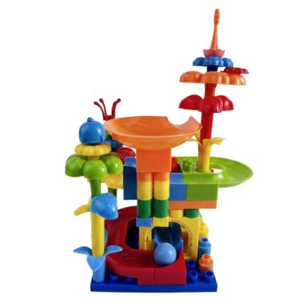 Pista de Bolinhas Jardim das Flores com Blocos de Montar - brinquedo infantil Kinderland Toys