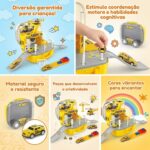 Maleta 2 em 1 Pista de Carrinhos e Estação de - brinquedo infantil Kinderland Toys
