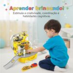 Maleta 2 em 1 Pista de Carrinhos e Estação de - brinquedo infantil Kinderland Toys
